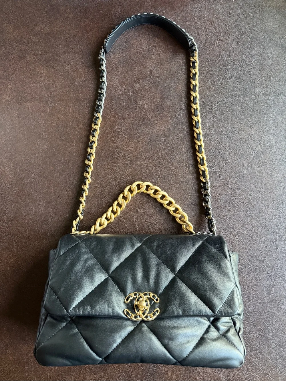Chanel 19 Large Lambskin Flap Bag
